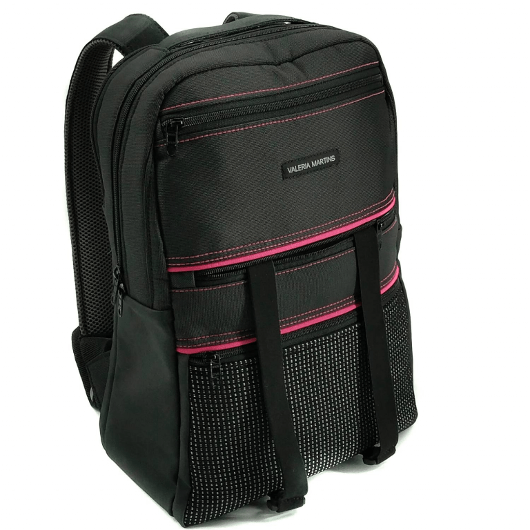 mochila las vegas urbana pink frambuesa tensores fuera